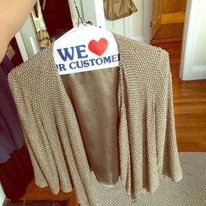 Parker Matte Beaded Sequin Jacket M. Free Shipping